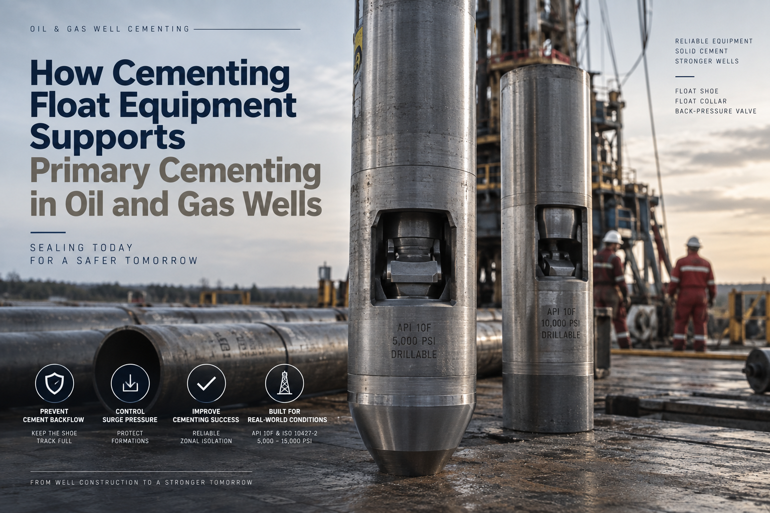 Últimos blogs da empresa sobre Como o equipamento de cimento flutuante suporta o cimento primário em poços de petróleo e gás