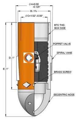comprar API padrão de válvula única float colar e sapato com válvula PDC online manufacture