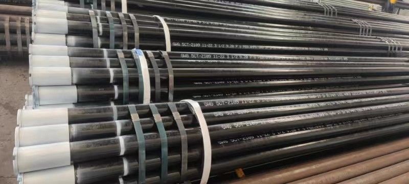API 5CT Padrão 13-3/8 STC LTC L80 C95 Tubos e carcaças de aço carbono completos com anéis de segurança e com mamilos