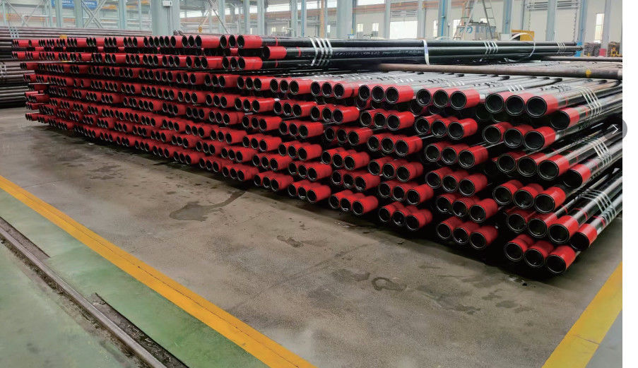 API 5CT Padrão 13-3/8 STC LTC L80 C95 Tubos e carcaças de aço carbono completos com anéis de segurança e com mamilos