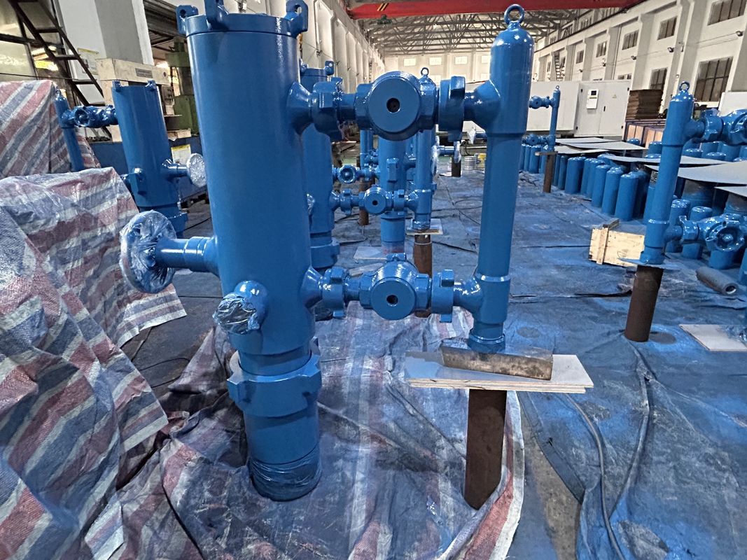 7' API Casing LTC BTC Buckle ligado 21Mpa Pressão de trabalho Single Plug Cementador cabeça com embalagem de madeira 550KG