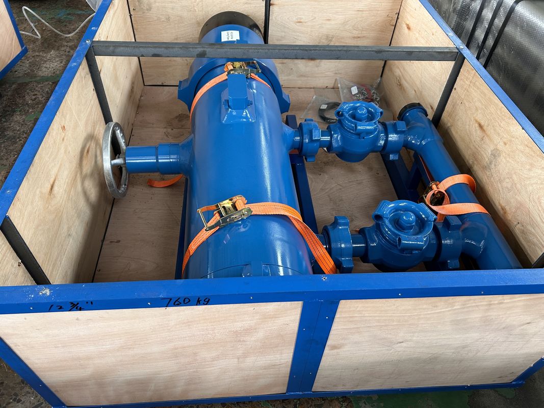 13-3/8' API Casing BTC Buckle ligado 35Mpa Pressão de trabalho Duplo Plug Cementador cabeça com embalagem de madeira