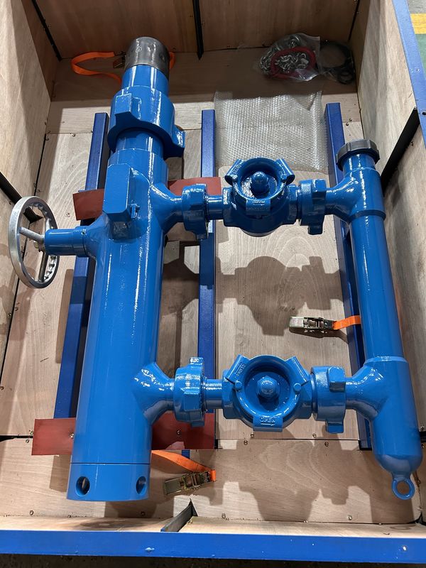 13-3/8' API Casing LTC BTC Buckle ligado 35Mpa Pressão de Trabalho Double Plug Cementador cabeça com embalagem de madeira